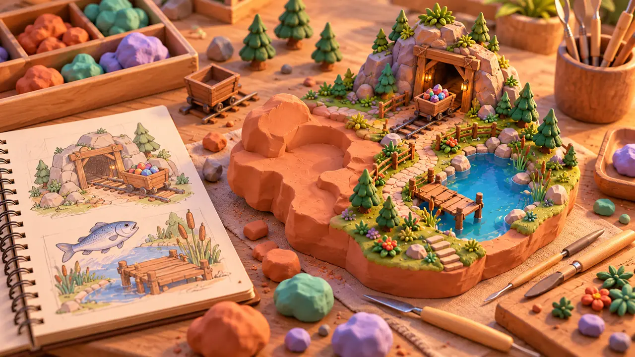 How a social casino world is built: from sketch to playable game